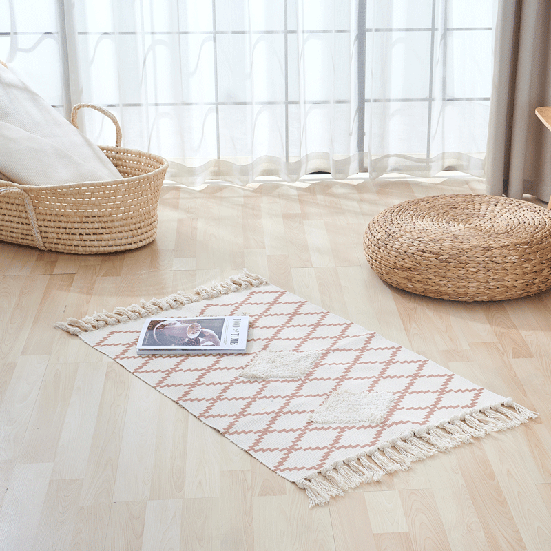 Boho Tufted Tassel Rug