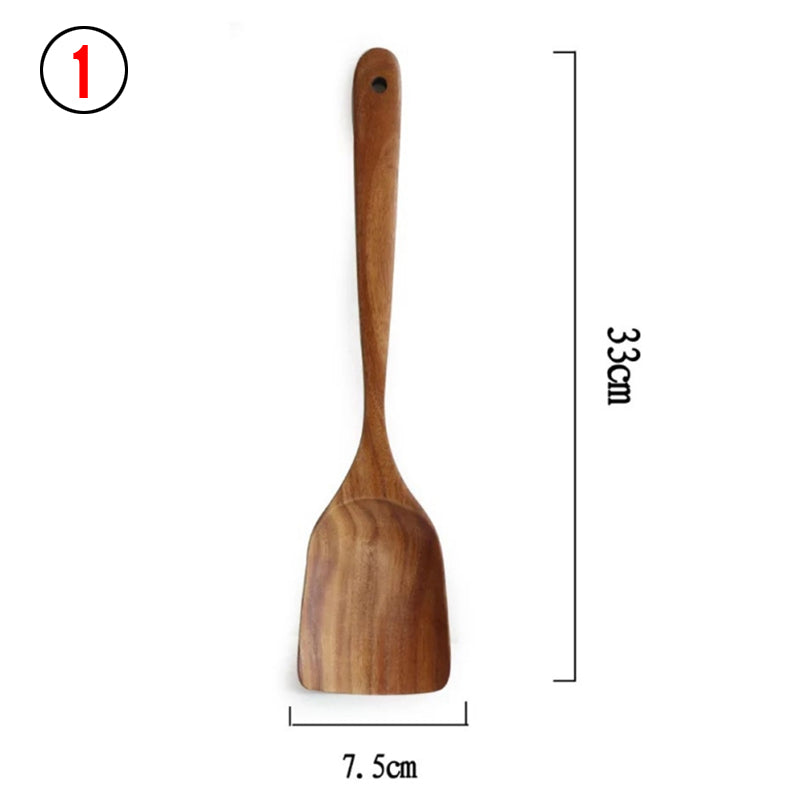 Teak Wood Kitchen Cooking Utensils