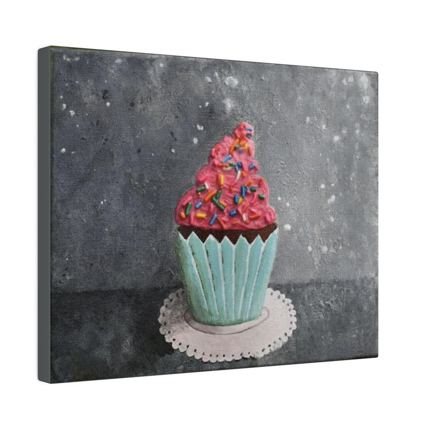 Sprinkled Cupcake, Matte Canvas, Stretched, 0.75"