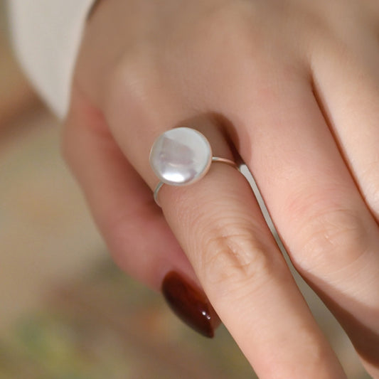 Round Pearl Ring