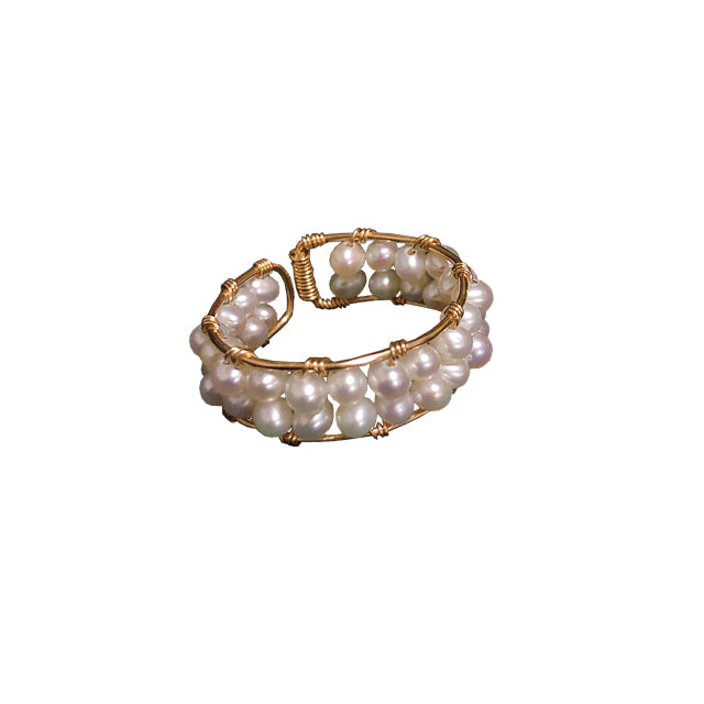 Pearl Cluster Ring