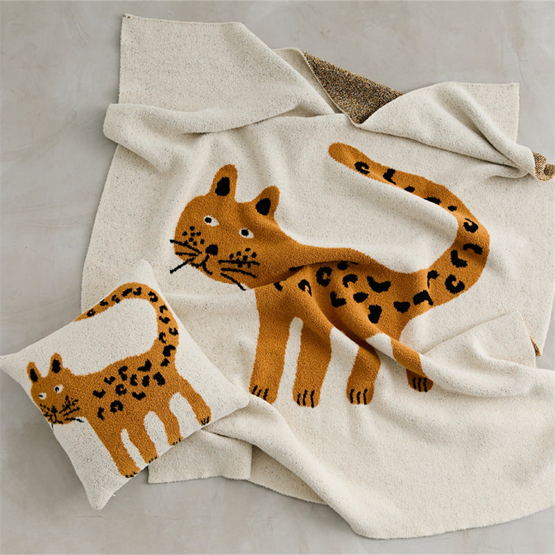 Whimsy Spotted Leopard Blanket
