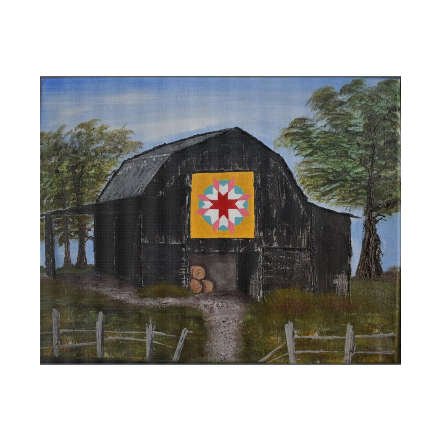 Barn Quilt, Matte Canvas, Stretched, 0.75"