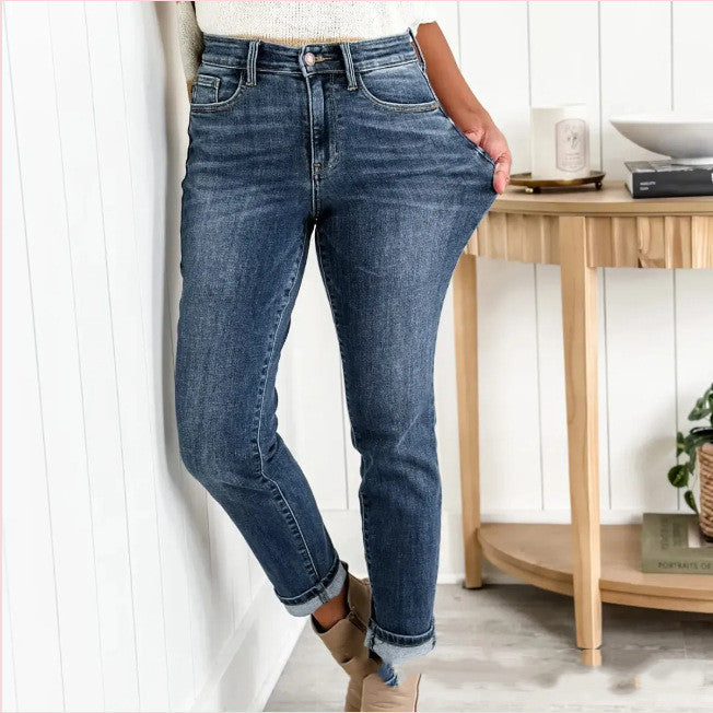 Mid-rise Slim Fit Stretchy Jean