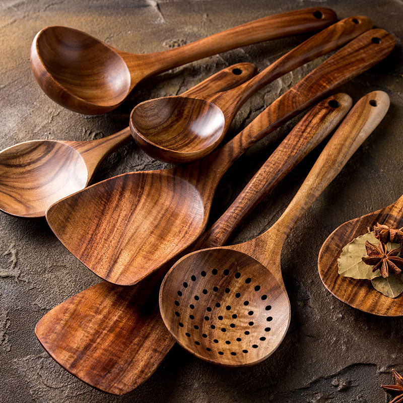 Teak Wood Kitchen Cooking Utensils