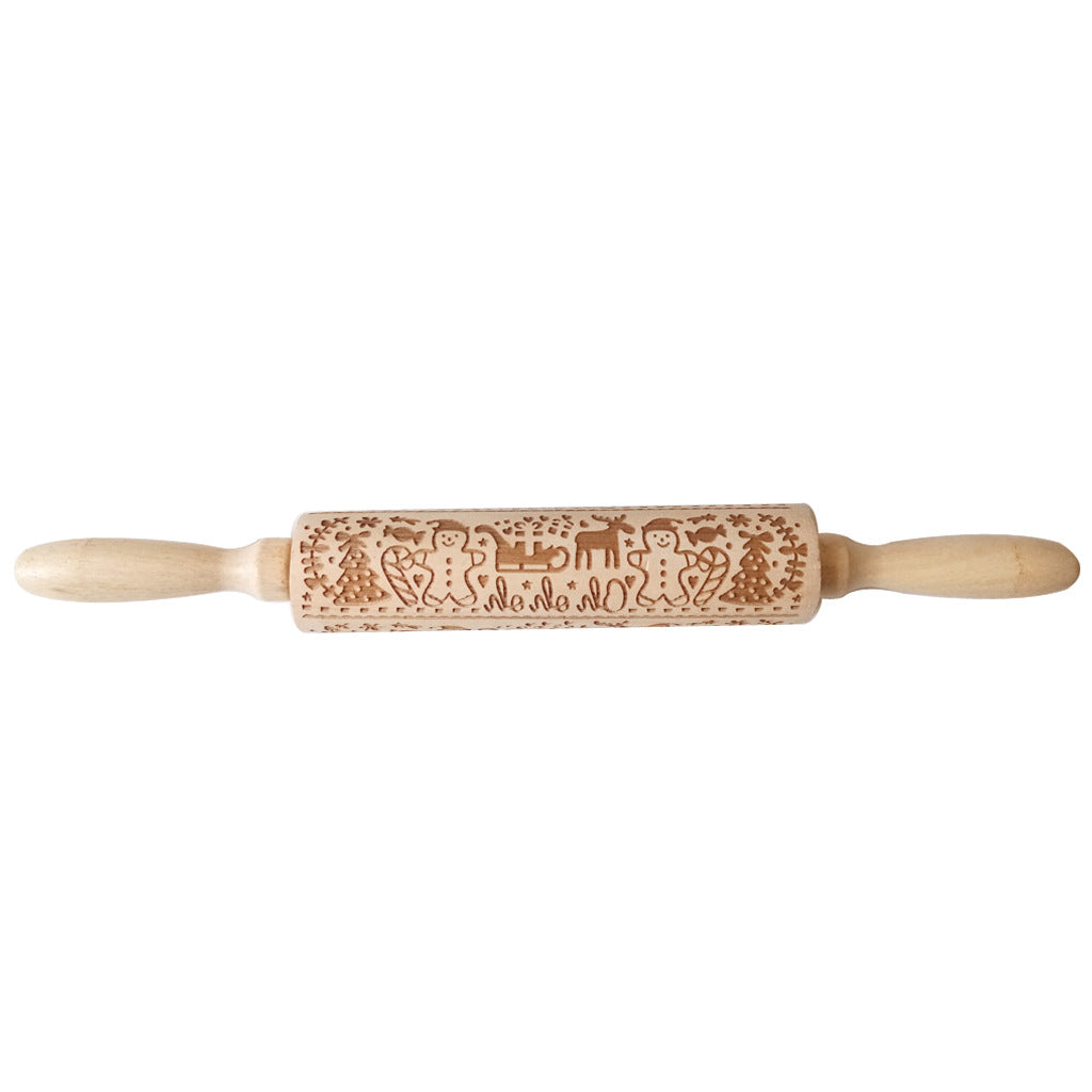 Christmas & Winter Themed Embossed Rolling Pin