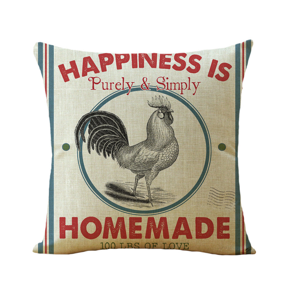 Farmhouse Linen Decorative Throw Pillow