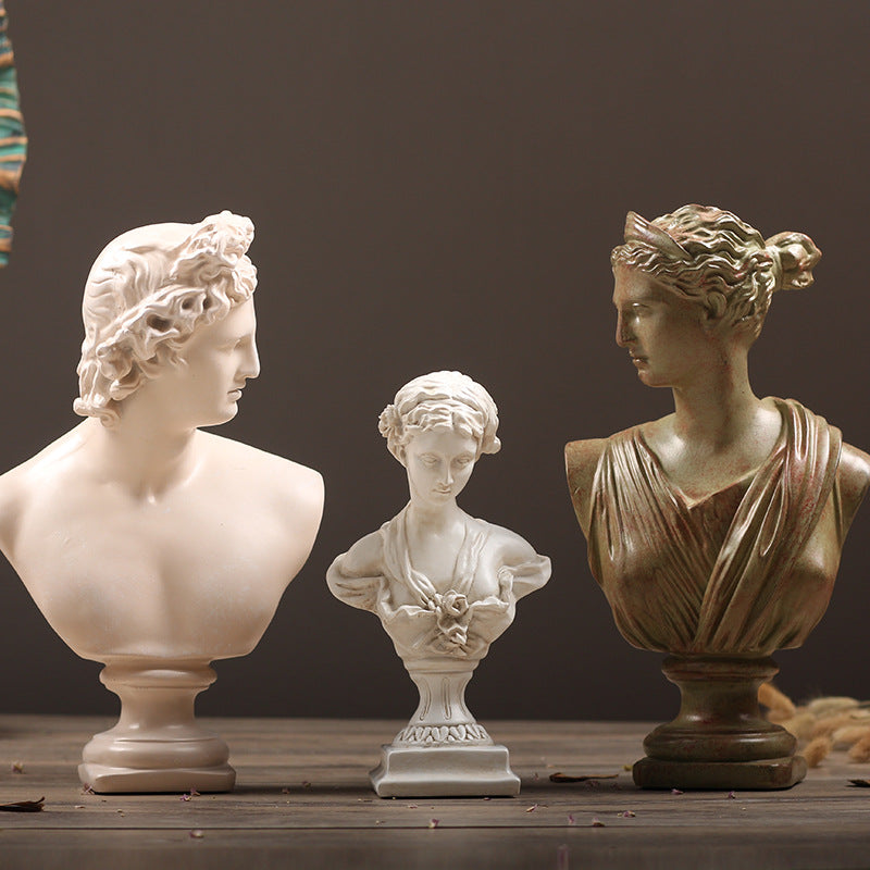 Elegant Grecian Sculpture Bust