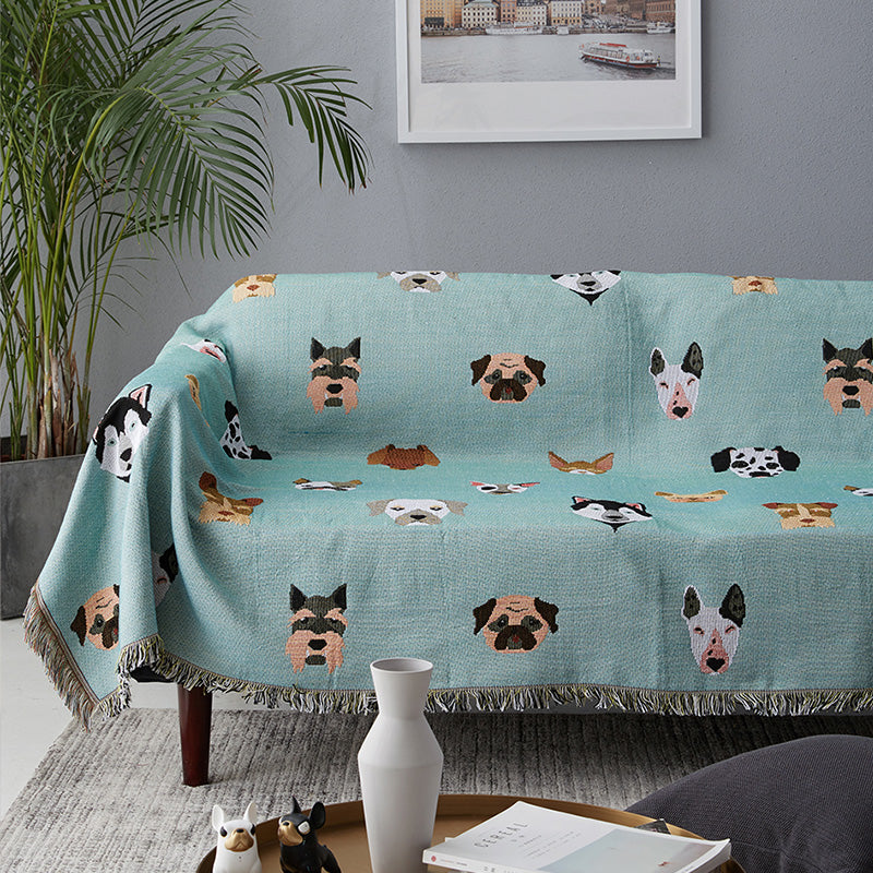 Turquoise Pup Blanket