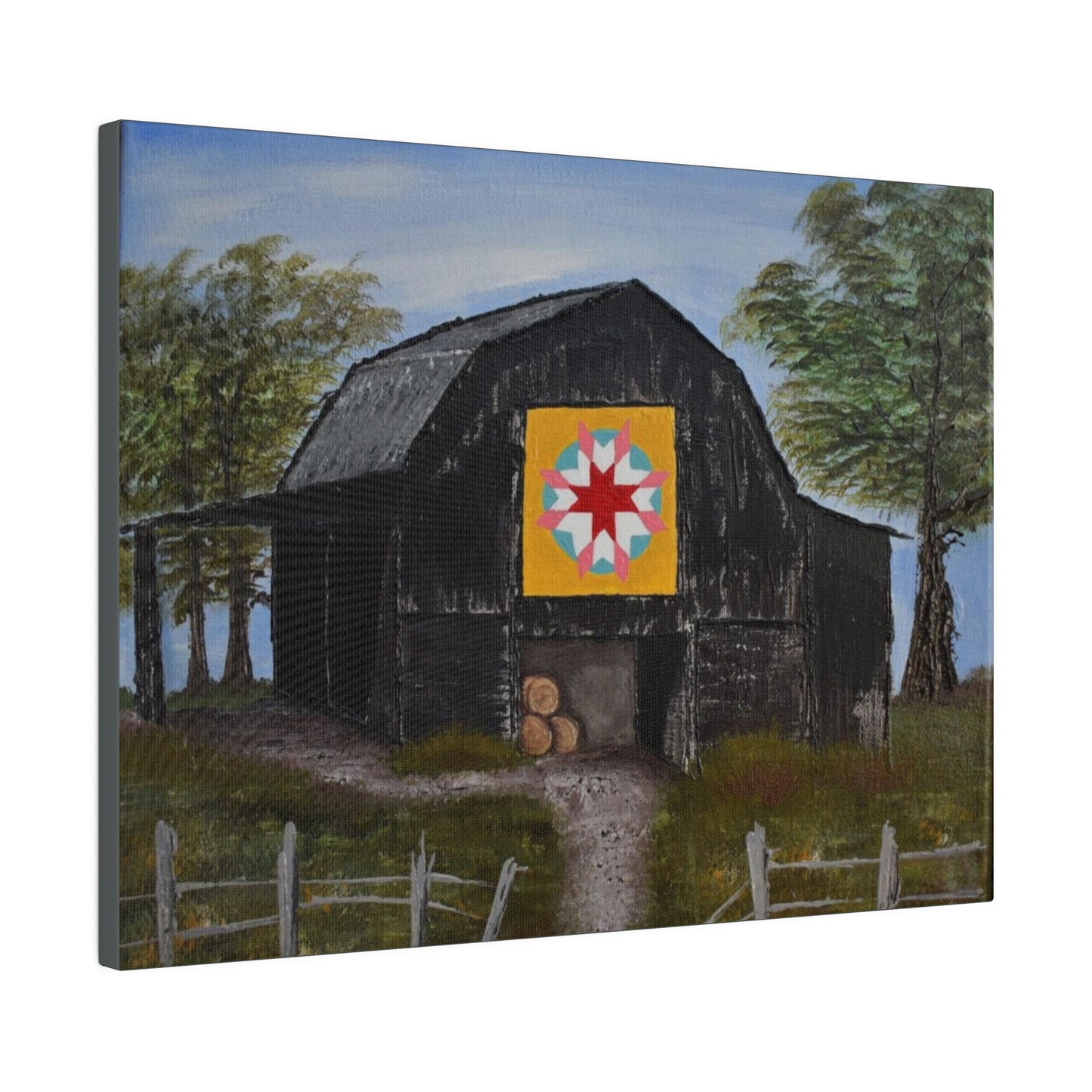 Barn Quilt, Matte Canvas, Stretched, 0.75"