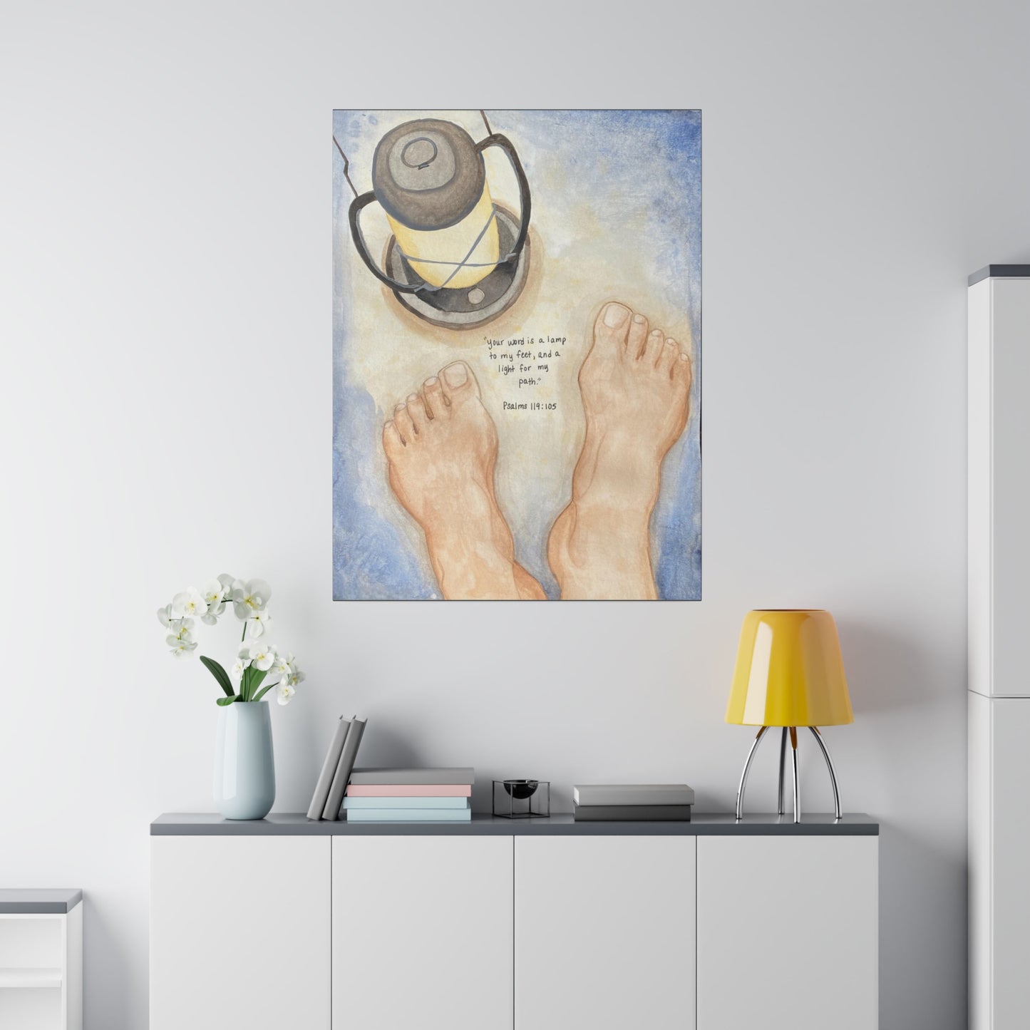 Lamp Unto My Feet, Matte Canvas, Stretched, 0.75"