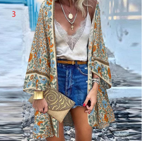 Floral Silk Kimono