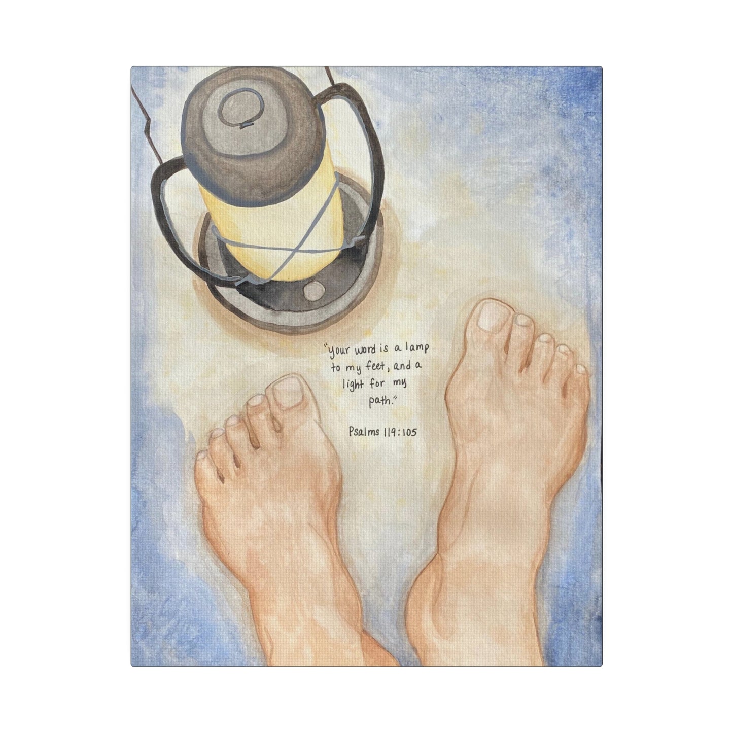 Lamp Unto My Feet, Matte Canvas, Stretched, 0.75"