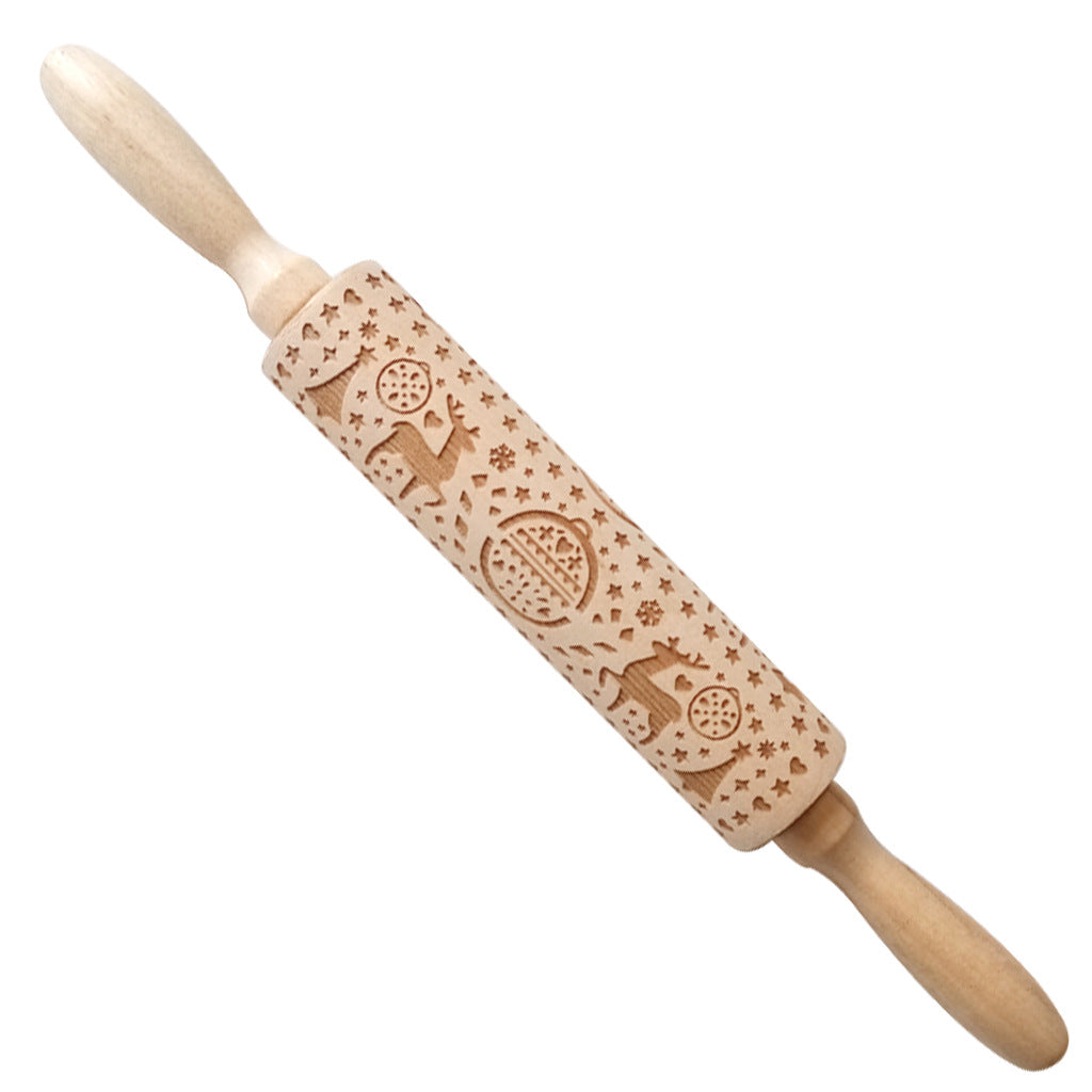 Christmas & Winter Themed Embossed Rolling Pin