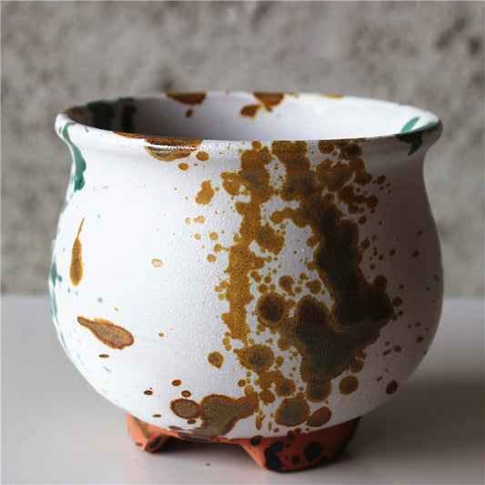 Artisan Ceramic Flower Pot