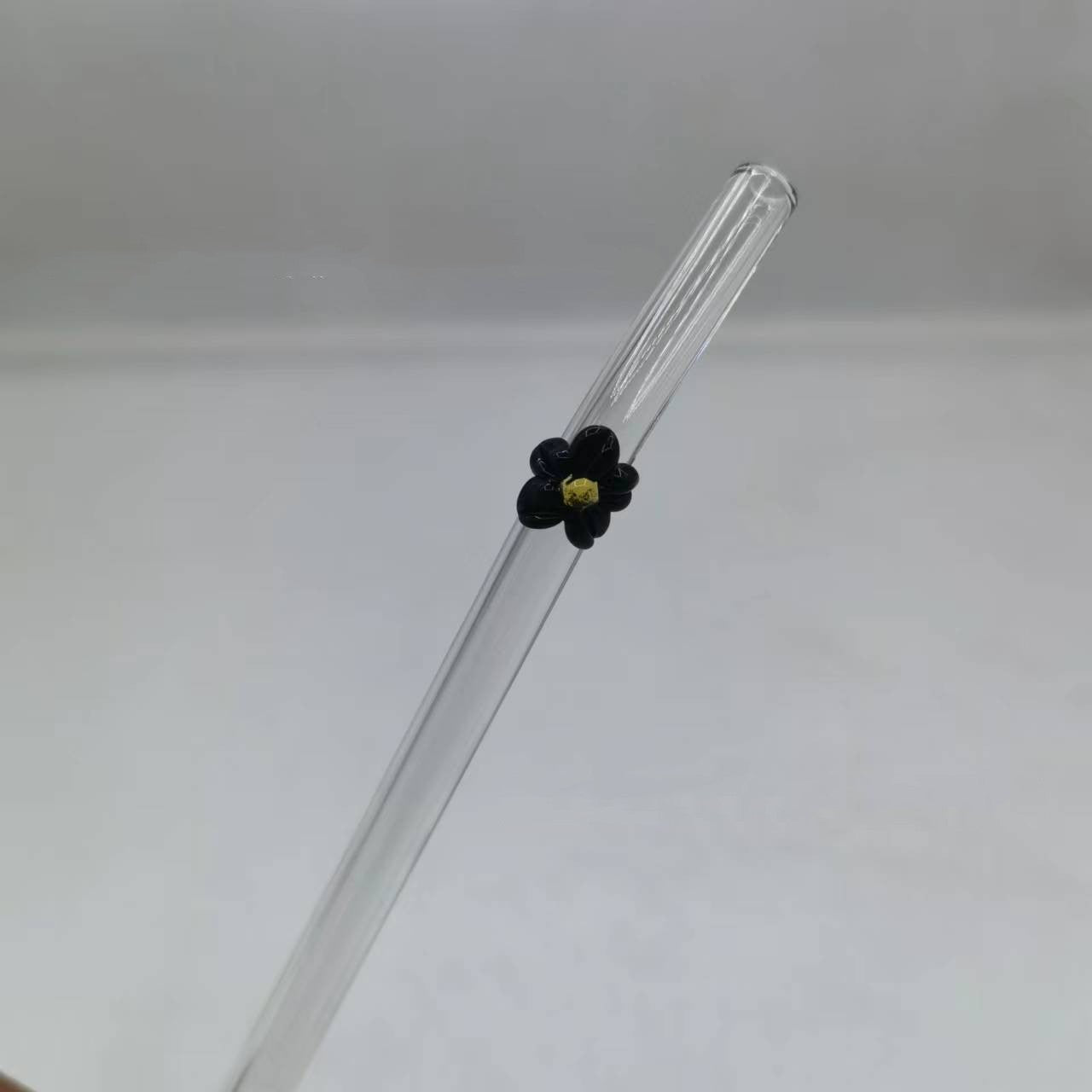 Glass Flower Straw