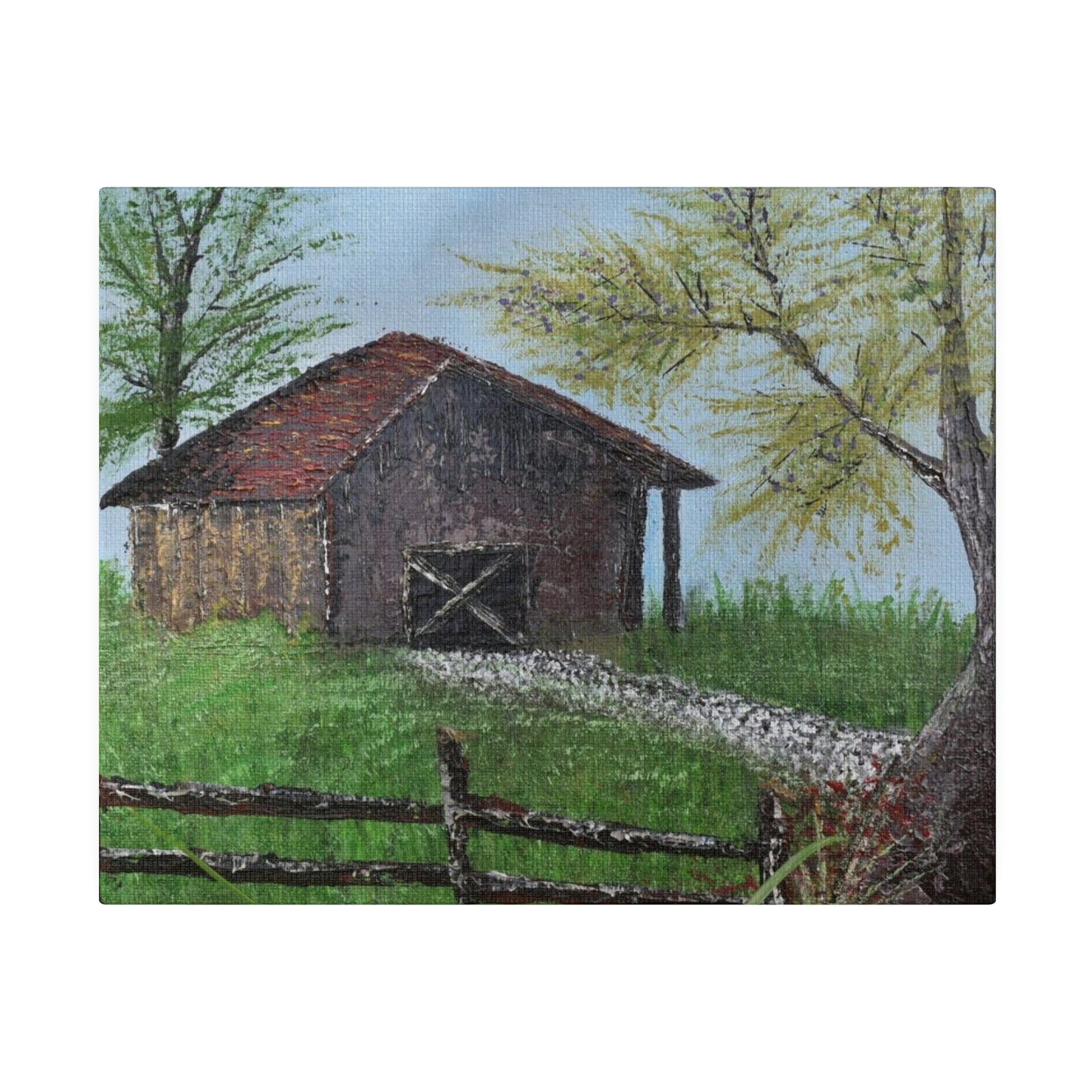 Ole Barn, Matte Canvas, Stretched, 0.75"