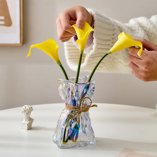 Irregular Shape Glass Flower Vase