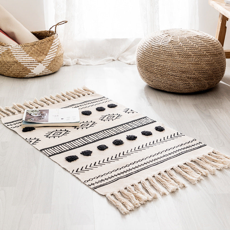 Boho Tufted Tassel Rug