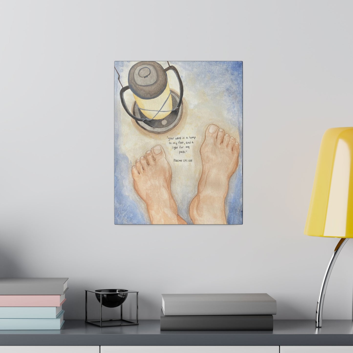 Lamp Unto My Feet, Matte Canvas, Stretched, 0.75"