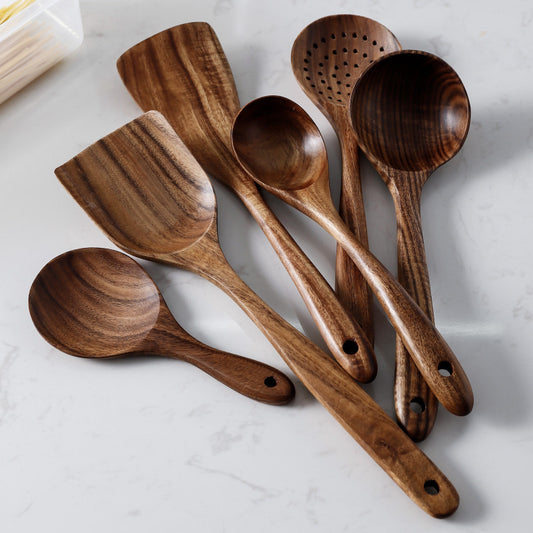 Teak Wood Kitchen Cooking Utensils