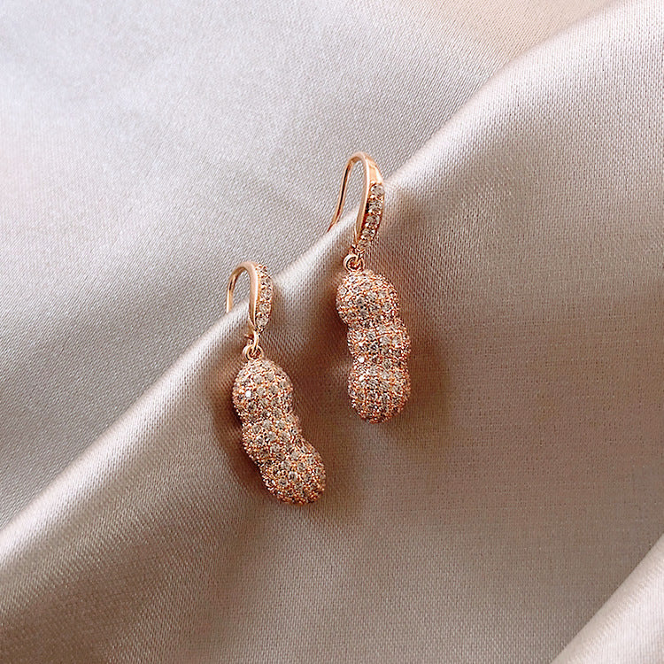 Pearl Pea in a Pod Dangle Hook Earrings