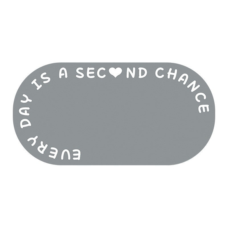 Every Day Is A Second Chance Oval Rug