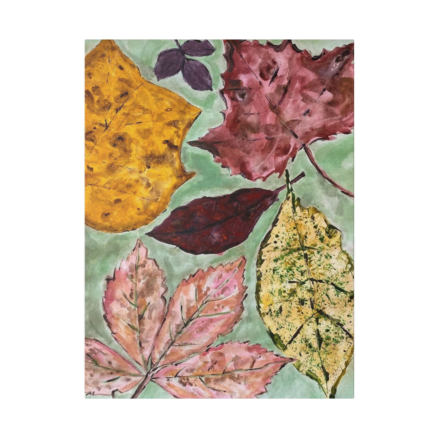 Fall Leaves, Matte Canvas, Stretched, 0.75"