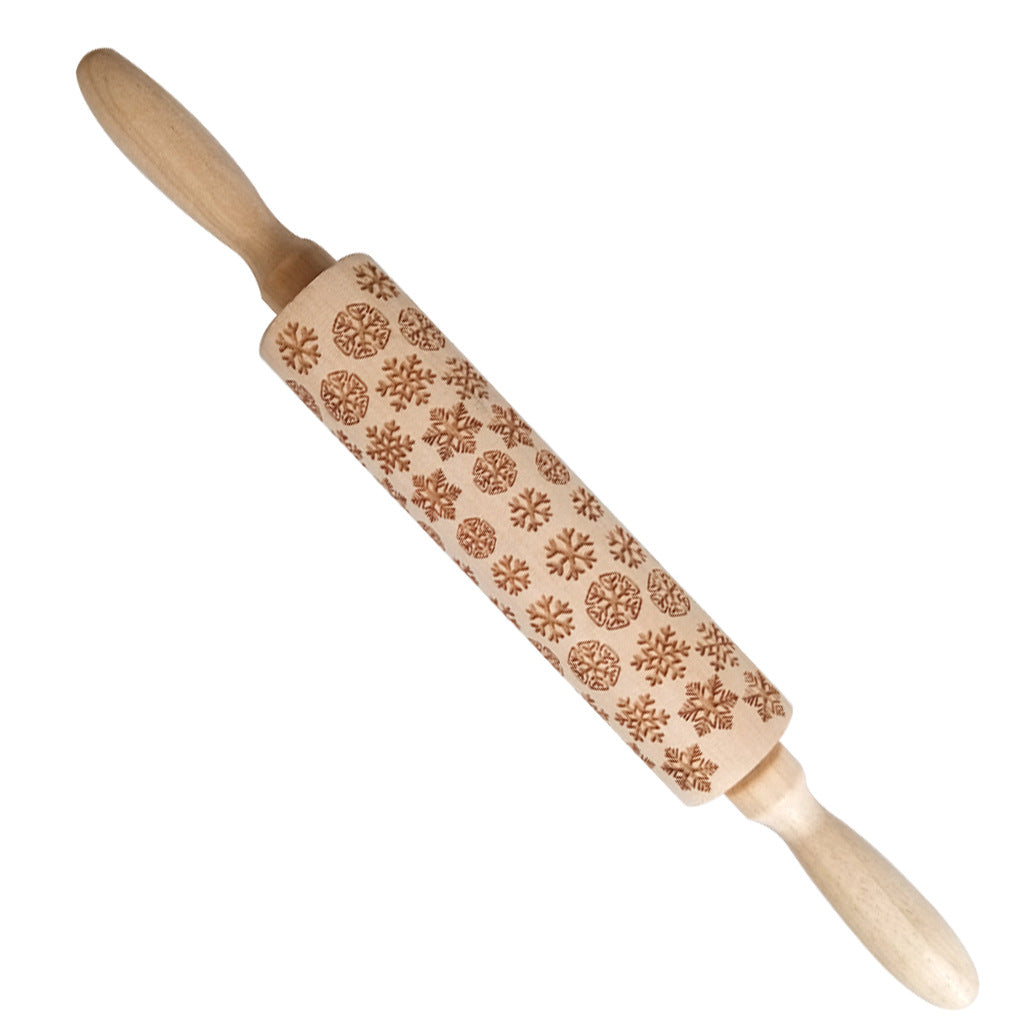 Christmas & Winter Themed Embossed Rolling Pin