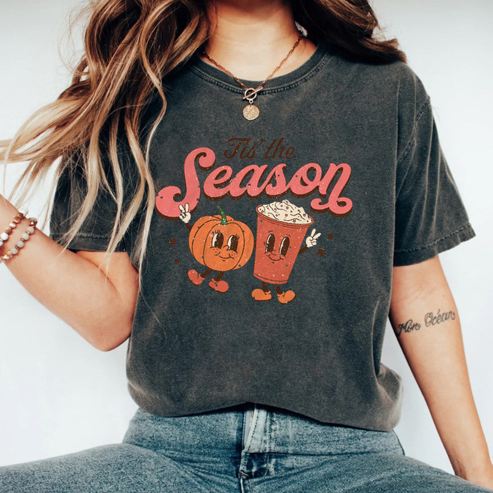 'Tis The Season Pumpkin Spice Vintage Short Sleeve T-Shirt