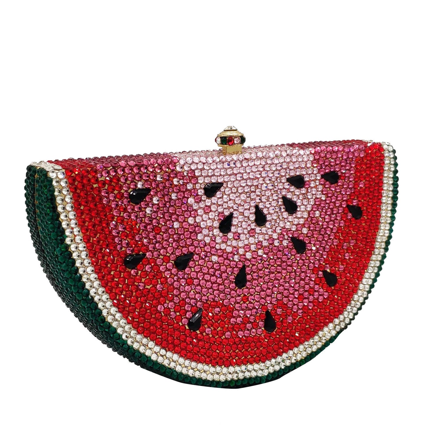 Rhinestone Watermelon Clutch Purse