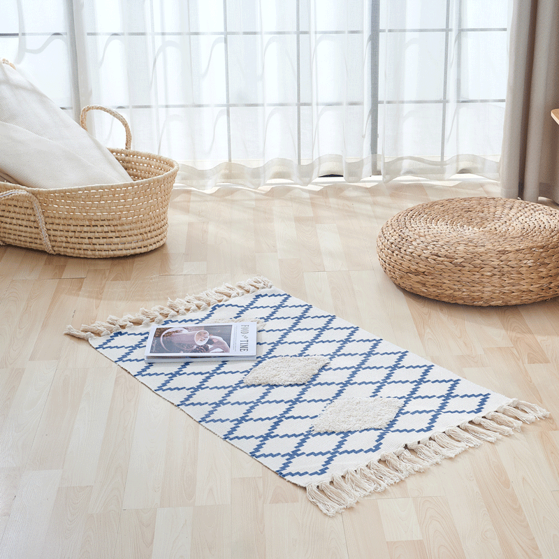 Boho Tufted Tassel Rug