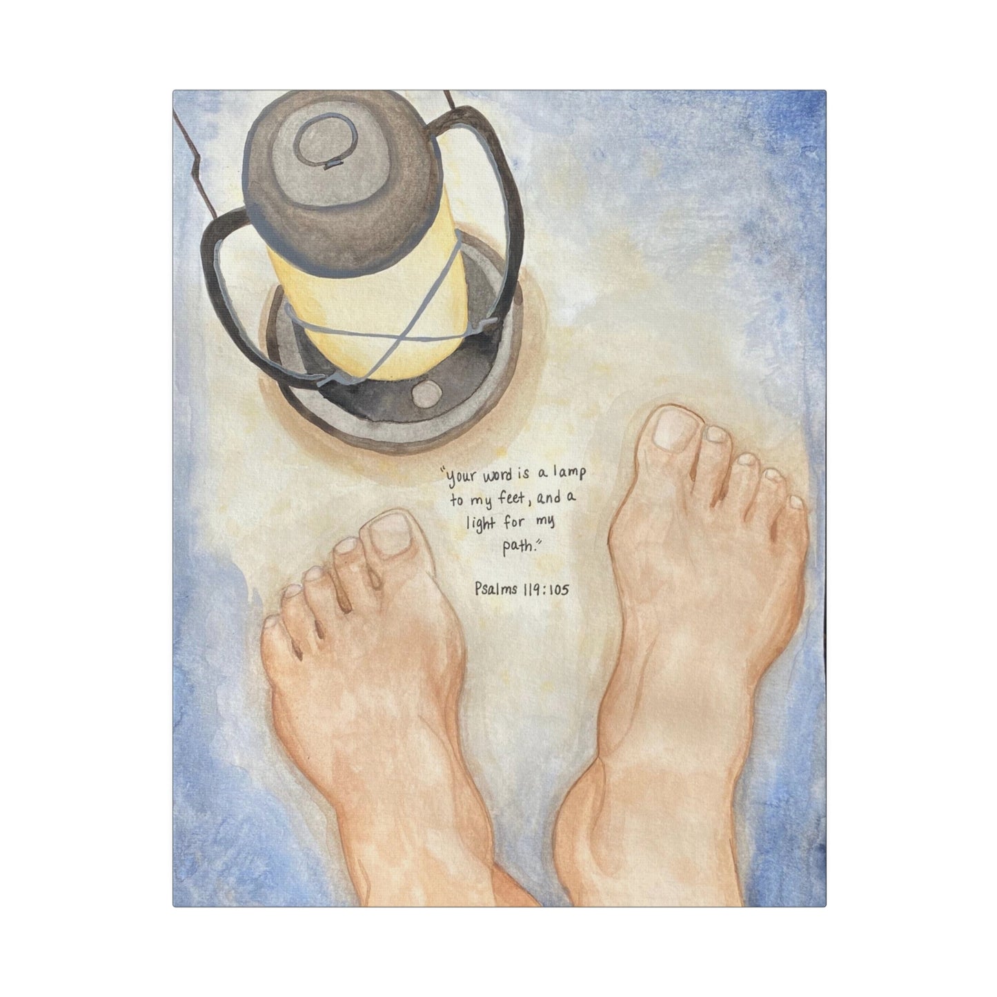 Lamp Unto My Feet, Matte Canvas, Stretched, 0.75"