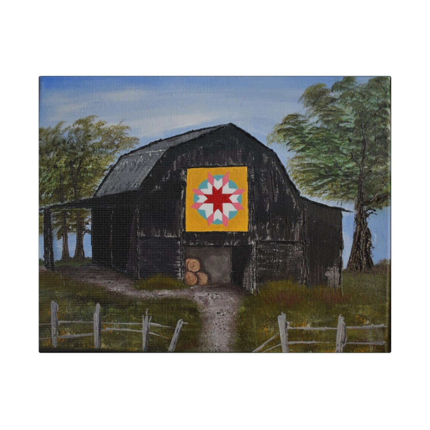 Barn Quilt, Matte Canvas, Stretched, 0.75"