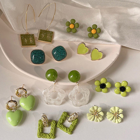 Green Theme Assortment Earrings