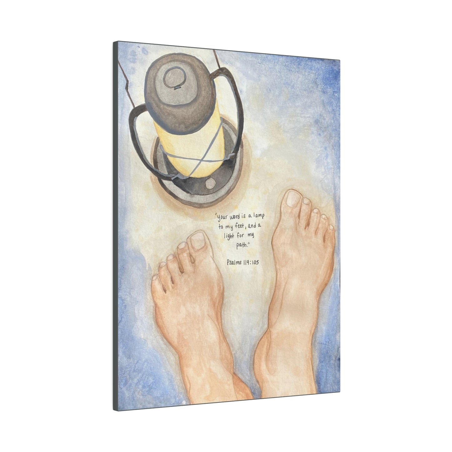 Lamp Unto My Feet, Matte Canvas, Stretched, 0.75"