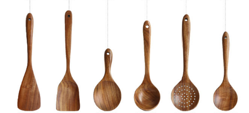 Teak Wood Kitchen Cooking Utensils