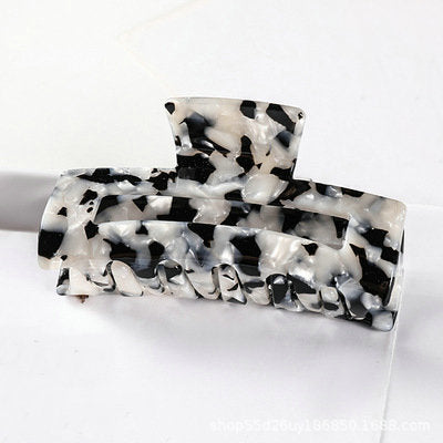 Marbled Rectangle Claw Clip