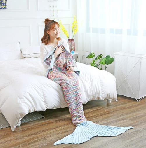 Magical Mermaid Tail Blanket