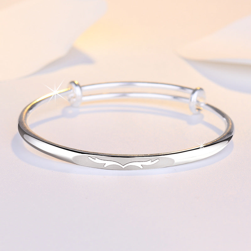 Silver Antler Bangle