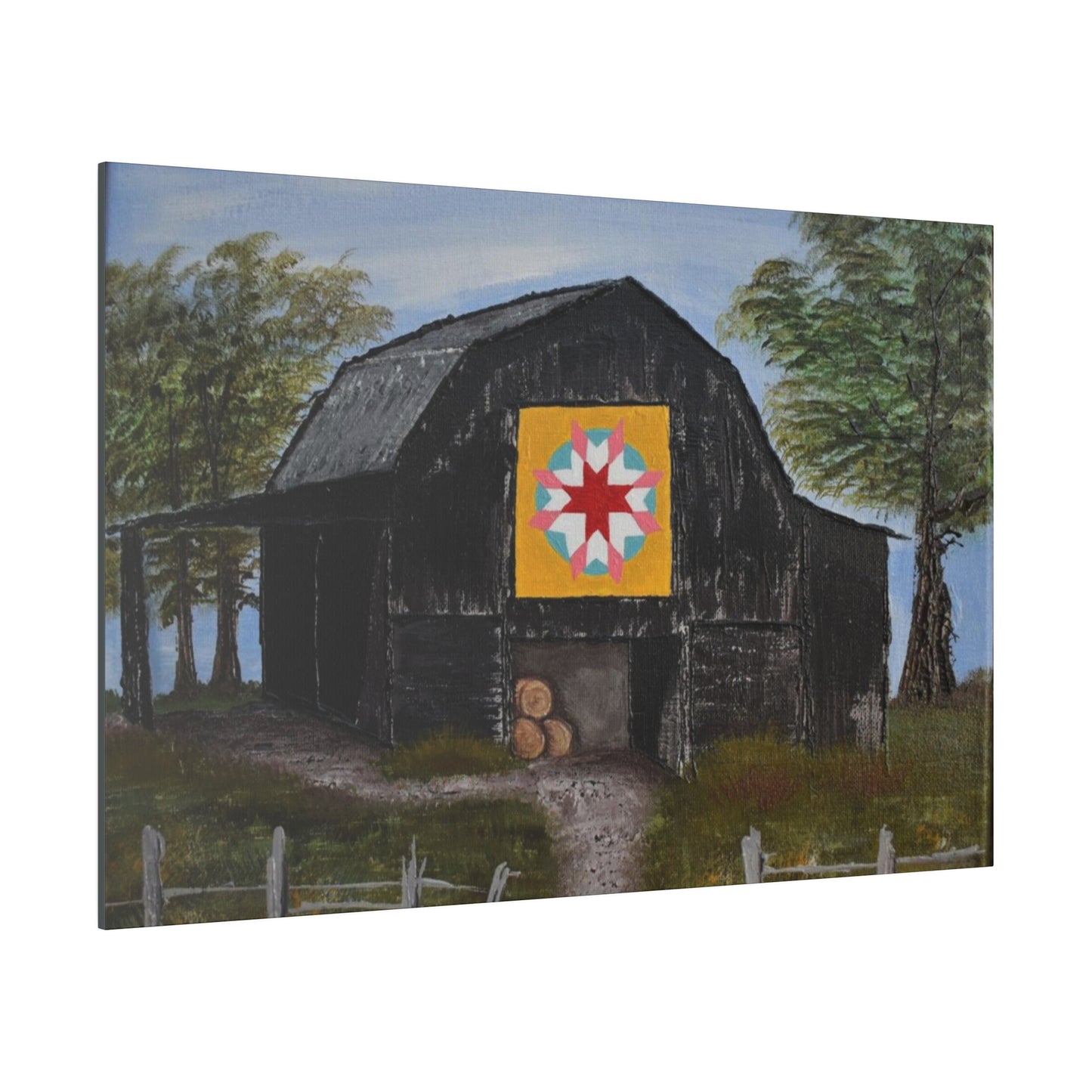 Barn Quilt, Matte Canvas, Stretched, 0.75"