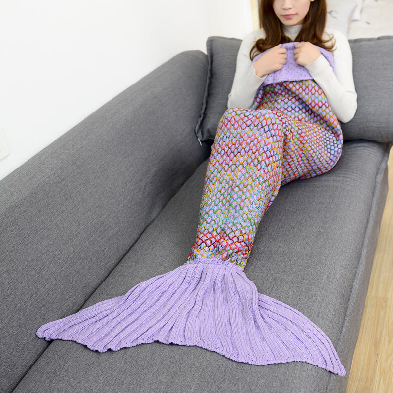 Magical Mermaid Tail Blanket