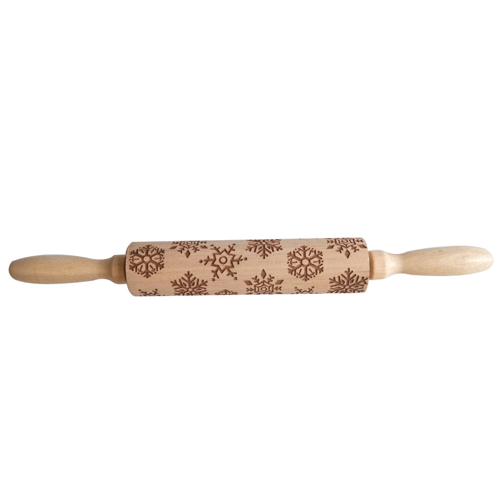Christmas & Winter Themed Embossed Rolling Pin