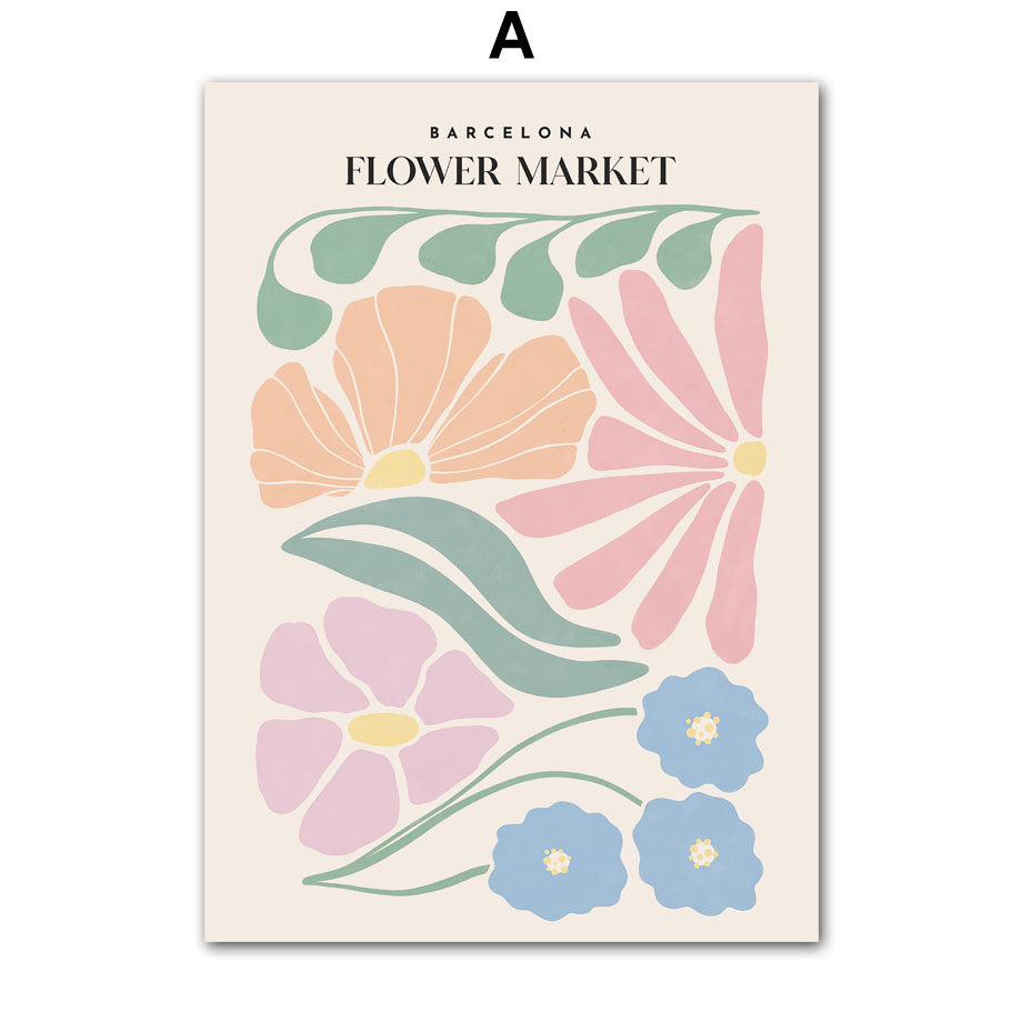 Flower Market on Canvas