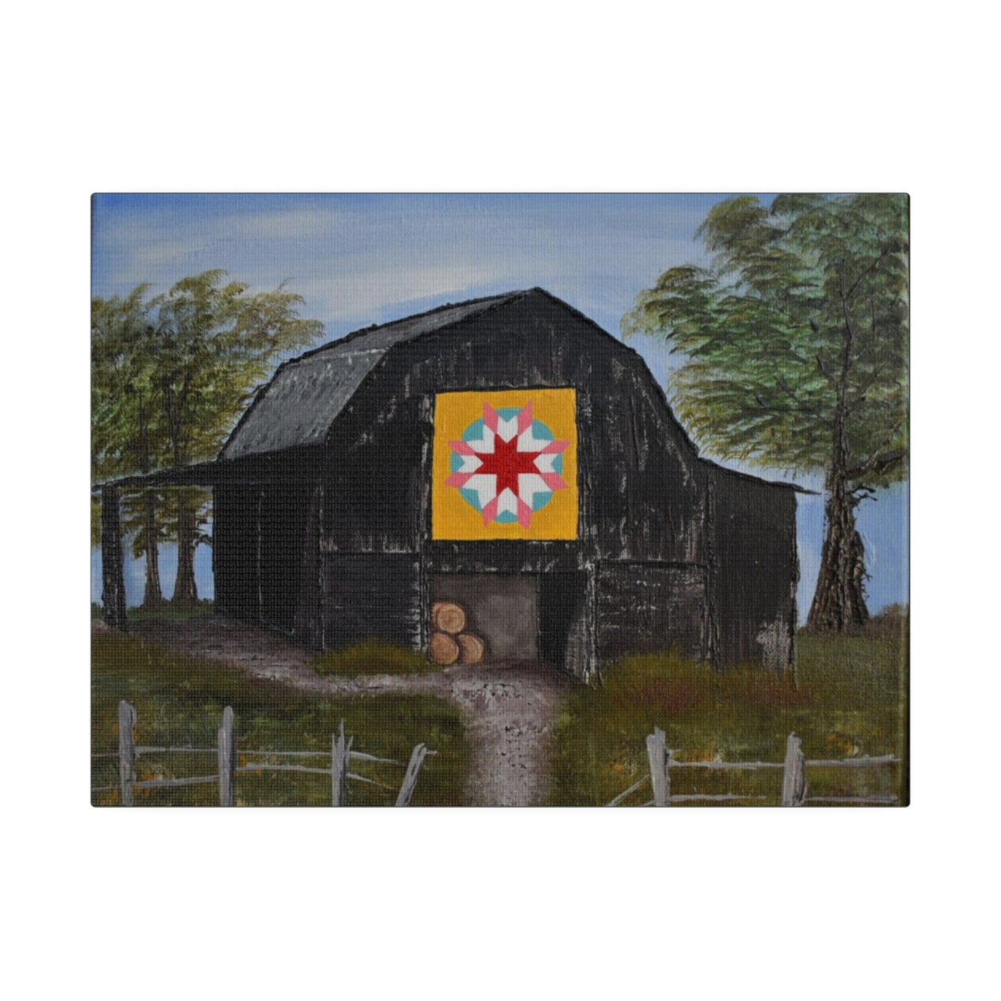 Barn Quilt, Matte Canvas, Stretched, 0.75"