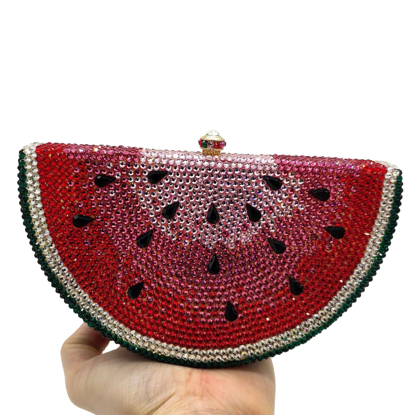 Rhinestone Watermelon Clutch Purse