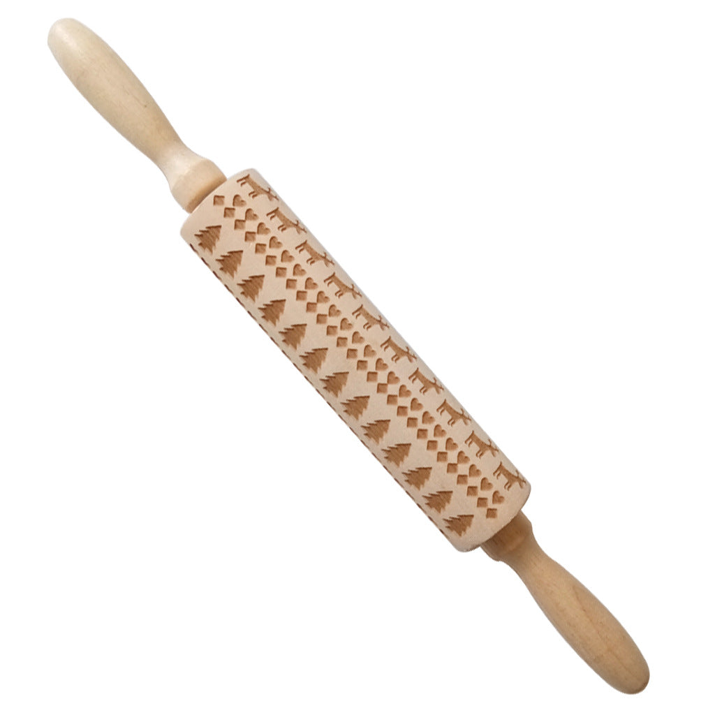 Christmas & Winter Themed Embossed Rolling Pin