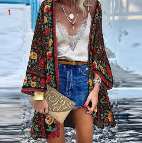 Floral Silk Kimono