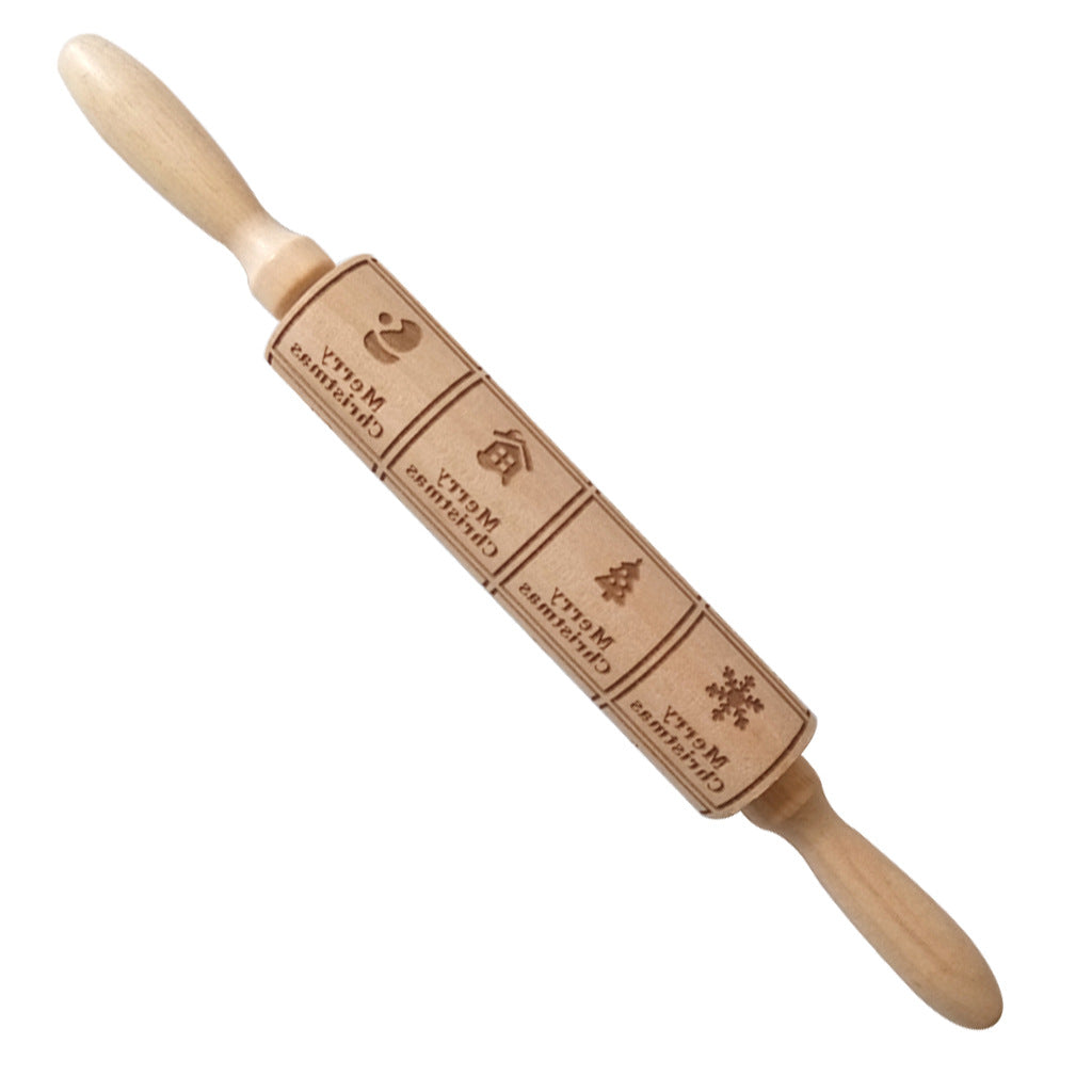 Christmas & Winter Themed Embossed Rolling Pin