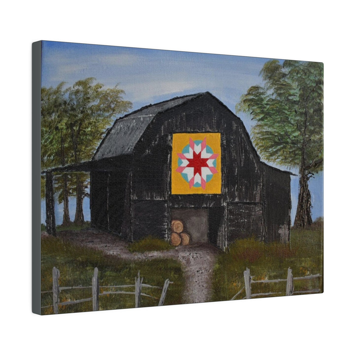 Barn Quilt, Matte Canvas, Stretched, 0.75"